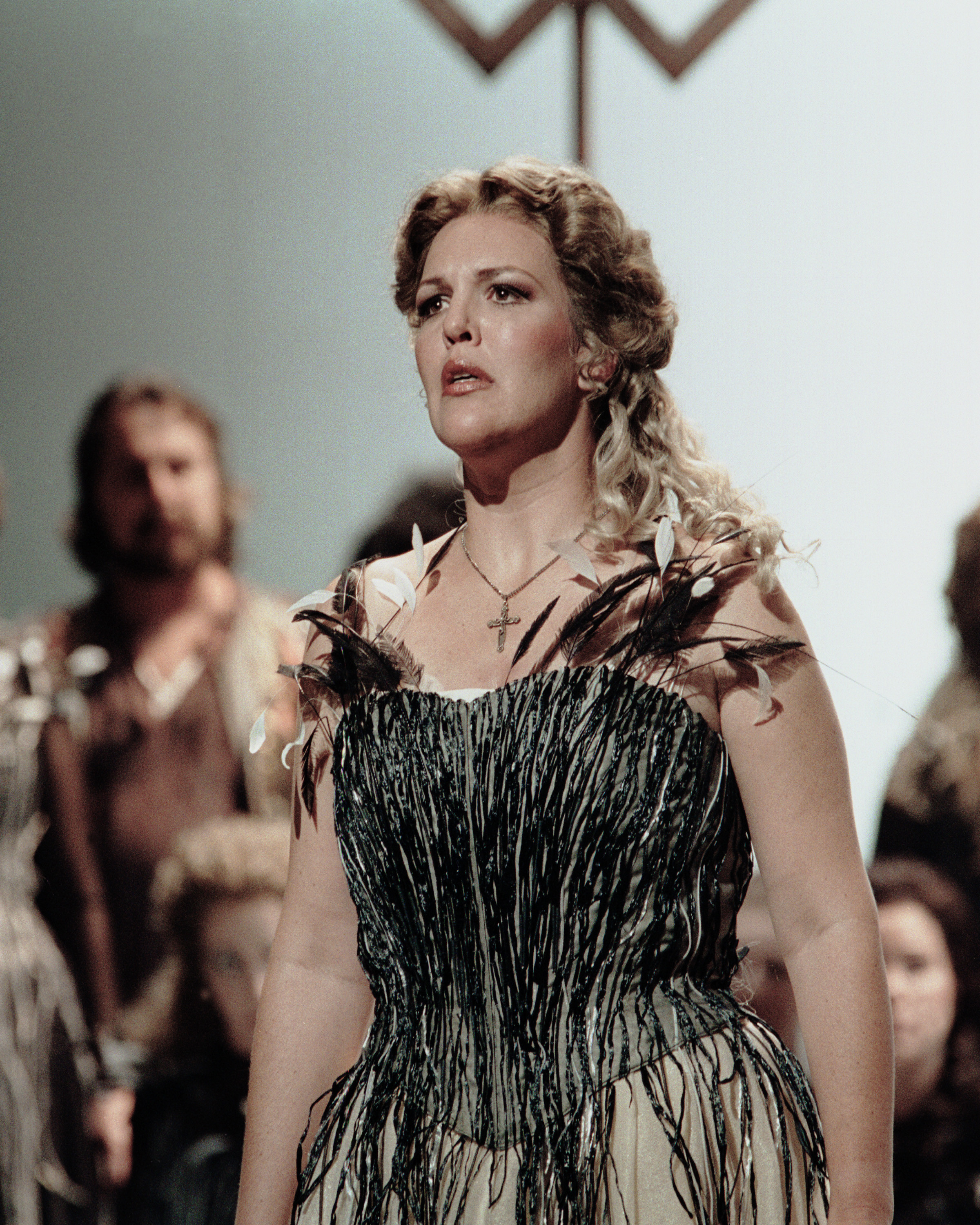 Adrianne Pieczonka in Lohengrin at LA Opera. Photo by Ken Howard. Adrianne Pieczonka in Lohengrin at LA Opera. Photo by Ken Howard.