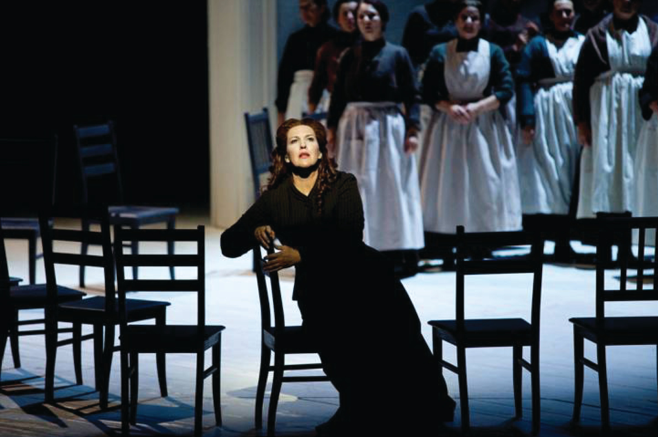 Adrianne Pieczonka as Senta in Der Fliegender Holländer at the Opéra Bastille. Adrianne Pieczonka as Senta in Der Fliegender Holländer at the Opéra Bastille.