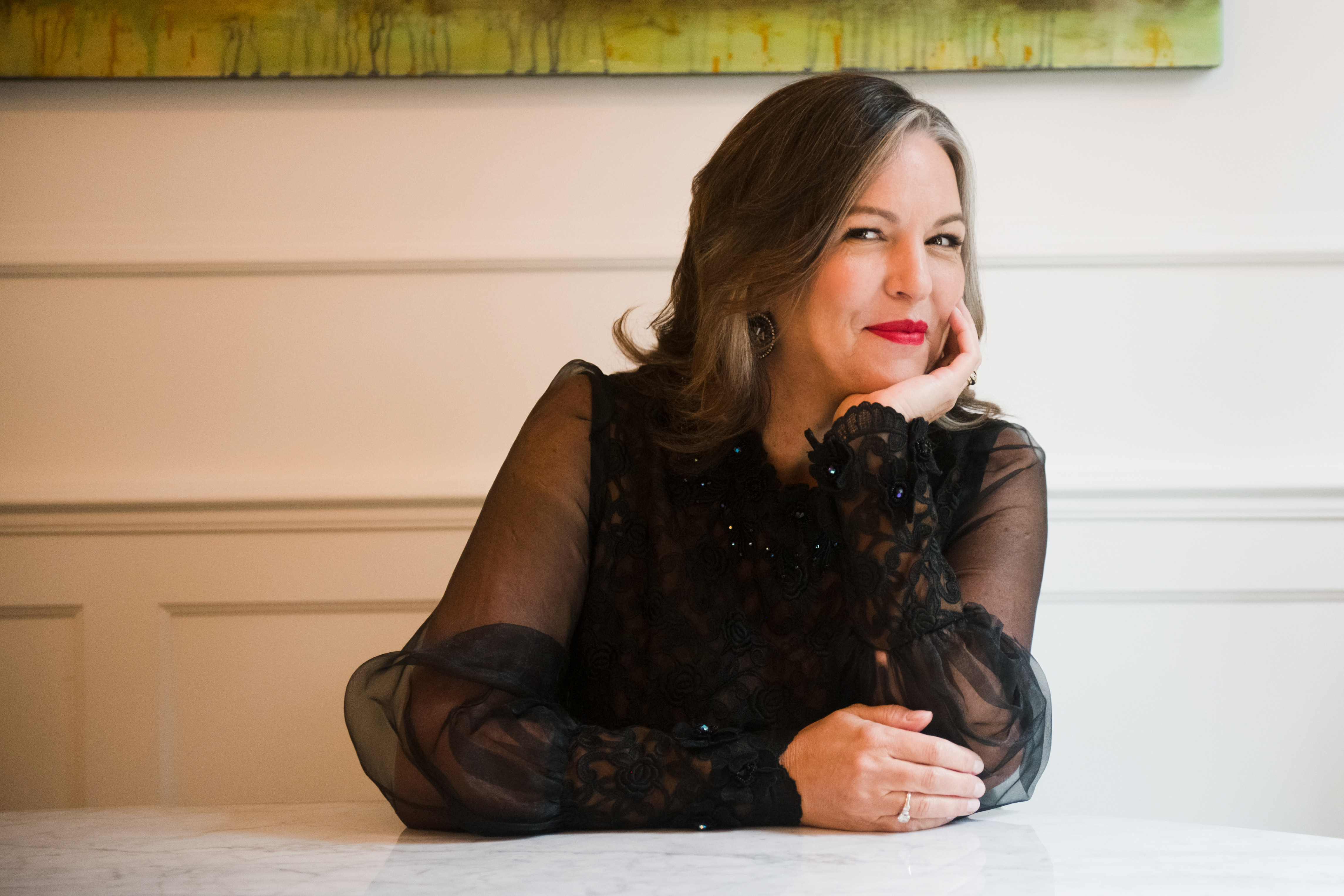Portrait of Adrianne Pieczonka by Bo Huang. Portrait of Adrianne Pieczonka by Bo Huang.